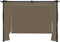 vidaXL - Prieel - met - gordijnen - 3x3 - m - staal - taupe