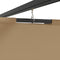 vidaXL - Prieel - met - gordijnen - 3x3 - m - staal - taupe