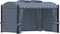 vidaXL - Prieel - met - gordijnen - 3x4 - m - staal - antraciet