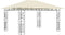 vidaXL - Prieel - met - klamboe - 180 - g/m² - 4x3x2,73 - m - antraciet