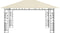 vidaXL - Prieel - met - klamboe - 180 - g/m² - 4x3x2,73 - m - antraciet