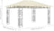 vidaXL - Prieel - met - klamboe - 180 - g/m² - 4x3x2,73 - m - antraciet