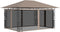 vidaXL - Prieel - met - klamboe - 180 - g/m² - 4x3x2,73 - m - antraciet