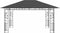 vidaXL - Prieel - met - klamboe - 180 - g/m² - 4x3x2,73 - m - antraciet