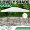 vidaXL - Prieel - met - LED-lichtslinger - 3x4 - m - stof - crèmekleurig