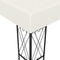 vidaXL - Prieel - met - LED-lichtslinger - 3x4 - m - stof - crèmekleurig