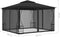 vidaXL - Prieel - met - netten - 300x300x265 - cm - antracietkleurig