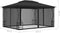 vidaXL - Prieel - met - netten - 300x400x265 - cm - antracietkleurig