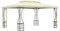 vidaXL - Prieel - met - netten - 300x400x265 - cm - crèmekleurig