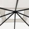 vidaXL - Prieel - met - paalhoezen - 160 - g/m² - 3x3x2,6 - m - crèmekleurig