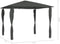 vidaXL - Prieel - met - paalhoezen - 160 - g/m² - 3x3x2,6 - m - antracietkleurig