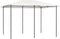 vidaXL - Prieel - met - paalhoezen - 160 - g/m² - 3x3x2,6 - m - antracietkleurig