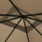 vidaXL - Prieel - met - paalhoezen - 160 - g/m² - 3x3x2,6 - m - taupe