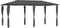 vidaXL - Prieel - met - paalhoezen - 160 - g/m² - 3x4x2,6 - m - crèmekleurig