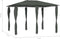 vidaXL - Prieel - met - paalhoezen - 160 - g/m² - 3x4x2,6 - m - antracietkleurig