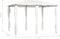 vidaXL - Prieel - met - paalhoezen - 160 - g/m² - 3x4x2,6 - m - crèmekleurig