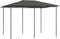 vidaXL - Prieel - met - paalhoezen - 160 - g/m² - 3x4x2,6 - m - antracietkleurig