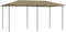 vidaXL - Prieel - met - paalhoezen - 160 - g/m² - 3x4x2,6 - m - antracietkleurig