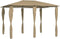 vidaXL - Prieel - met - paalhoezen - 160 - g/m² - 3x4x2,6 - m - taupe