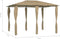 vidaXL - Prieel - met - paalhoezen - 160 - g/m² - 3x4x2,6 - m - taupe