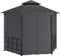 vidaXL - Prieel - met - zijwanden - 3,1x2,7 - m - antracietkleurig