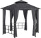 vidaXL - Prieel - met - zijwanden - 3,1x2,7 - m - antracietkleurig