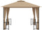vidaXL - Prieel - met - zijwanden - en - dubbel - dak - 3x3 - m - taupe