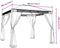 vidaXL - Prieel - met - zijwanden - van - gaas - 2,93x2,93 - m - staal - crèmekleurig