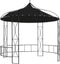 vidaXL - Prieel - rond - 300x290 - cm - antraciet