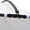 vidaXL - Prieel - rond - 300x290 - cm - wit