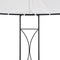 vidaXL - Prieel - rond - 300x290 - cm - wit