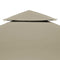 vidaXL - Prieeldak - 2-laags - 310 - g/m² - 3x3m - taupe