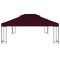 vidaXL - Prieeldak - 2-laags - 4x3m - 310 - g/m² - bordeaux