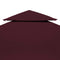 vidaXL - Prieeldak - 2-laags - 4x3m - 310 - g/m² - bordeaux