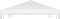 vidaXL - Prieeldak - 270 - g/m² - 4x3 - m - wit