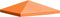 vidaXL - Prieeldak - 310 - g/m² - 3x3 - m - oranje