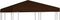 vidaXL - Prieeldak - 310 - g/m² - 3x4 - m - bordeaux