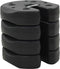 vidaXL - Prieelgewichten - 4 - st - 220x50 - mm - beton - zwart