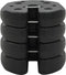 vidaXL - Prieelgewichten - 4 - st - 220x50 - mm - beton - zwart
