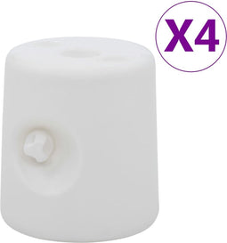 vidaXL - Prieelgewichten - 4 - st - PE - wit