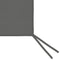 vidaXL - Prieelzijwand - met - ramen - 4x2 - m - antracietkleurig