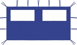 vidaXL - Prieelzijwand - met - ramen - 4x2 - m - blauw