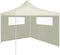 vidaXL - Prieelzijwand - met - ramen - 4x2 - m - wit