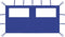 vidaXL - Prieelzijwand - met - ramen - 4x2 - m - wit