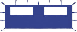 vidaXL - Prieelzijwand - met - ramen - 6x2 - m - blauw