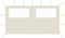 vidaXL - Prieelzijwand - met - ramen - 6x2 - m - blauw