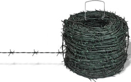 vidaXL - Prikkeldraad - rol - 100m - (Groen)