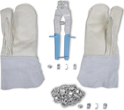 vidaXL - Prikkeldraadaccessoireset - met - bevestigingstang, - handschoenen