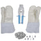 vidaXL - Prikkeldraadaccessoireset - met - bevestigingstang, - handschoenen