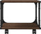 vidaXL - Printerkastje - 2-laags - 41x28x33,5 - cm - bewerkt - hout - bruin - eiken